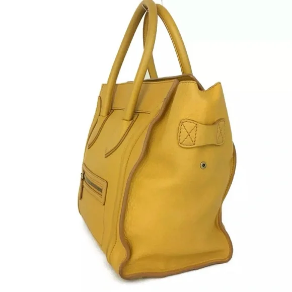 Authentic Micro Luggage Handbag In Drummed Calfskin comes with dustbag. - Picture 10 of 12